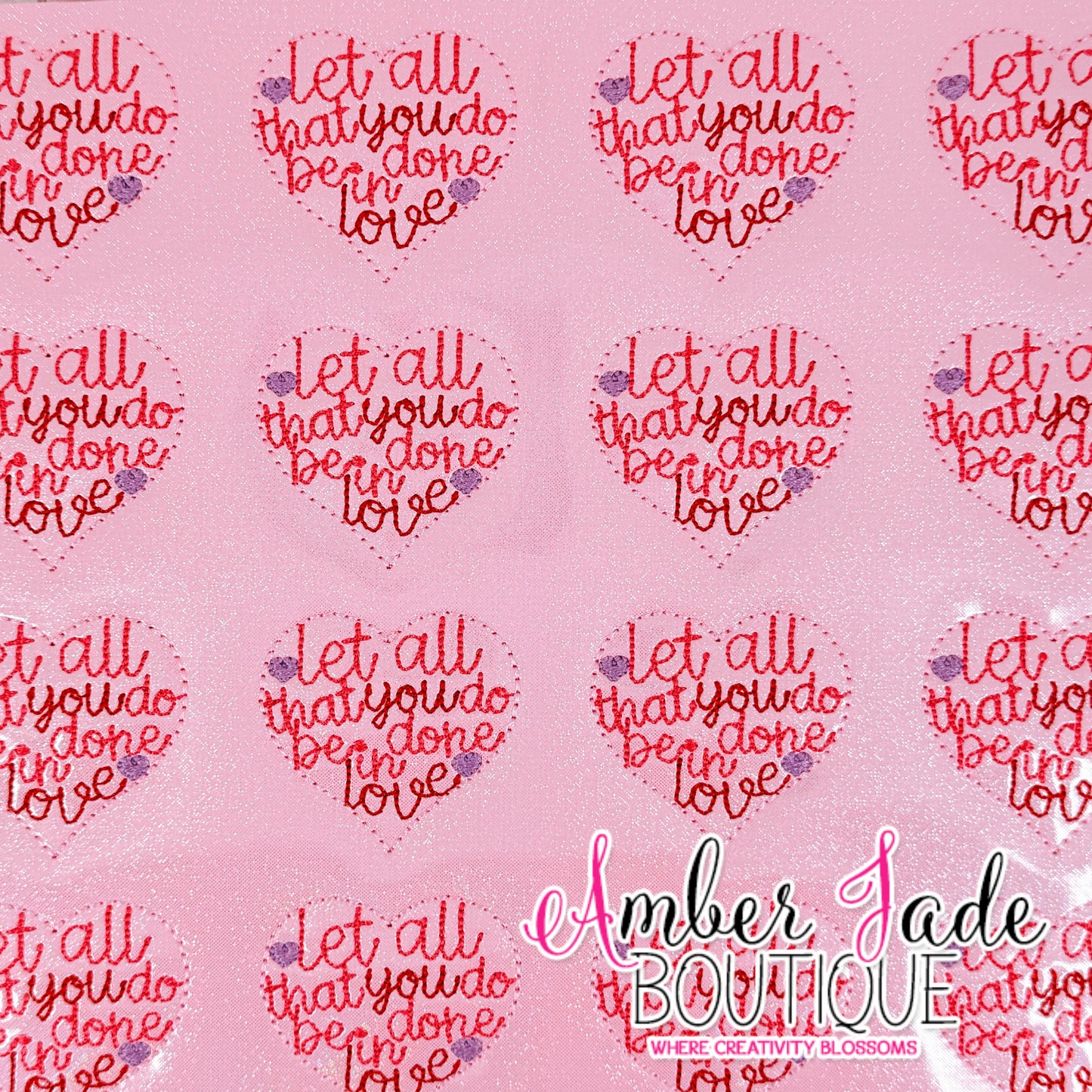Let all you do be done in love