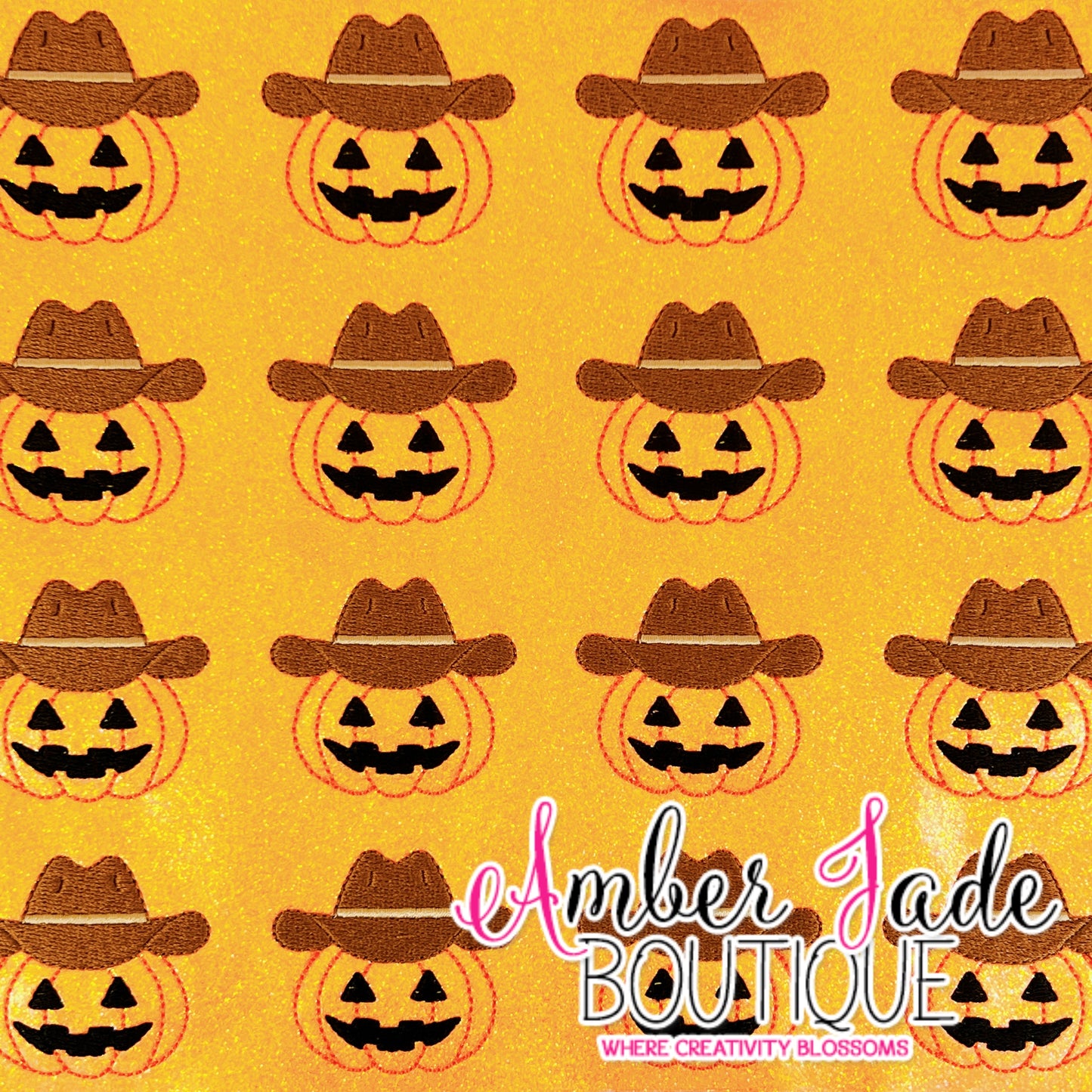 Pumpkin Cowboy Hat