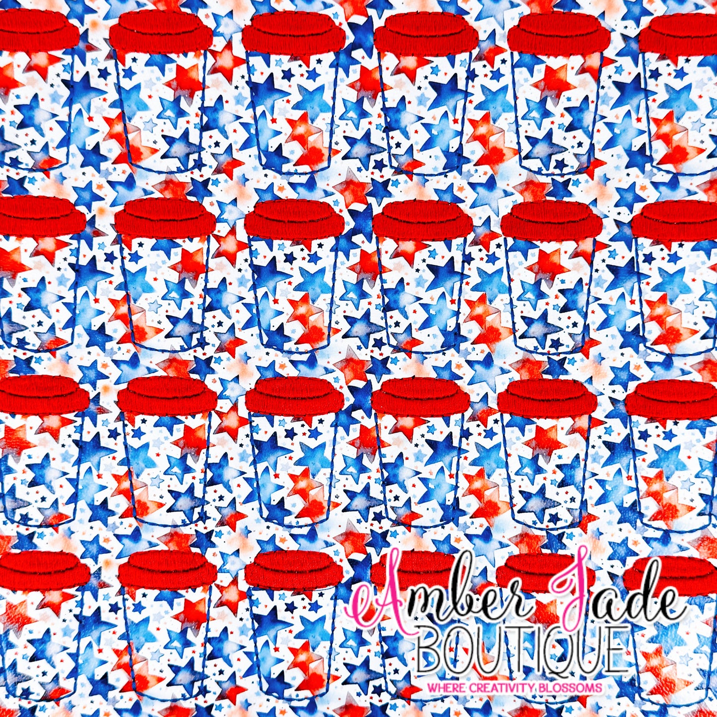*LIMITED* Coffee Cup - Patriotic Stars