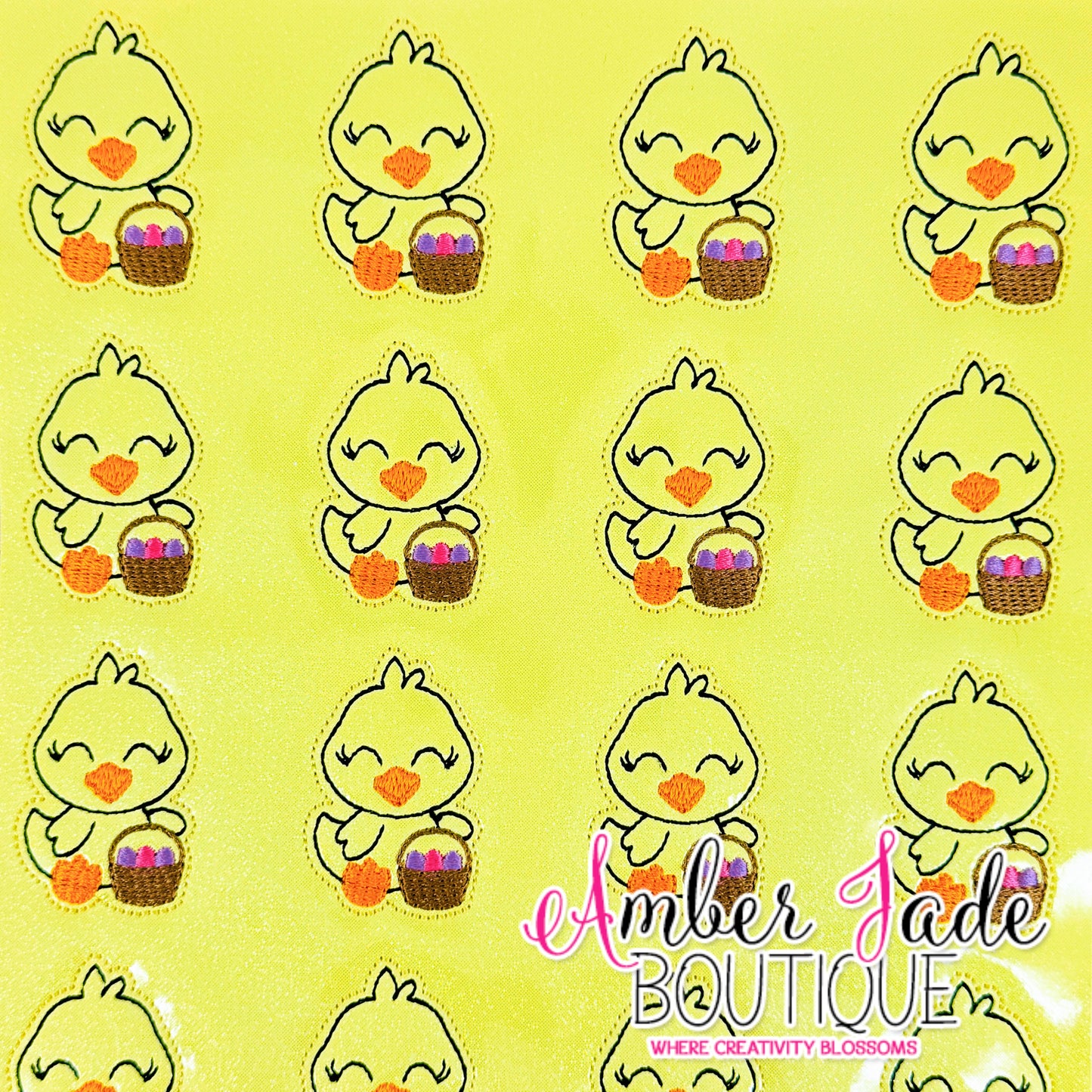 Egg Basket Baby Chick - Yellow
