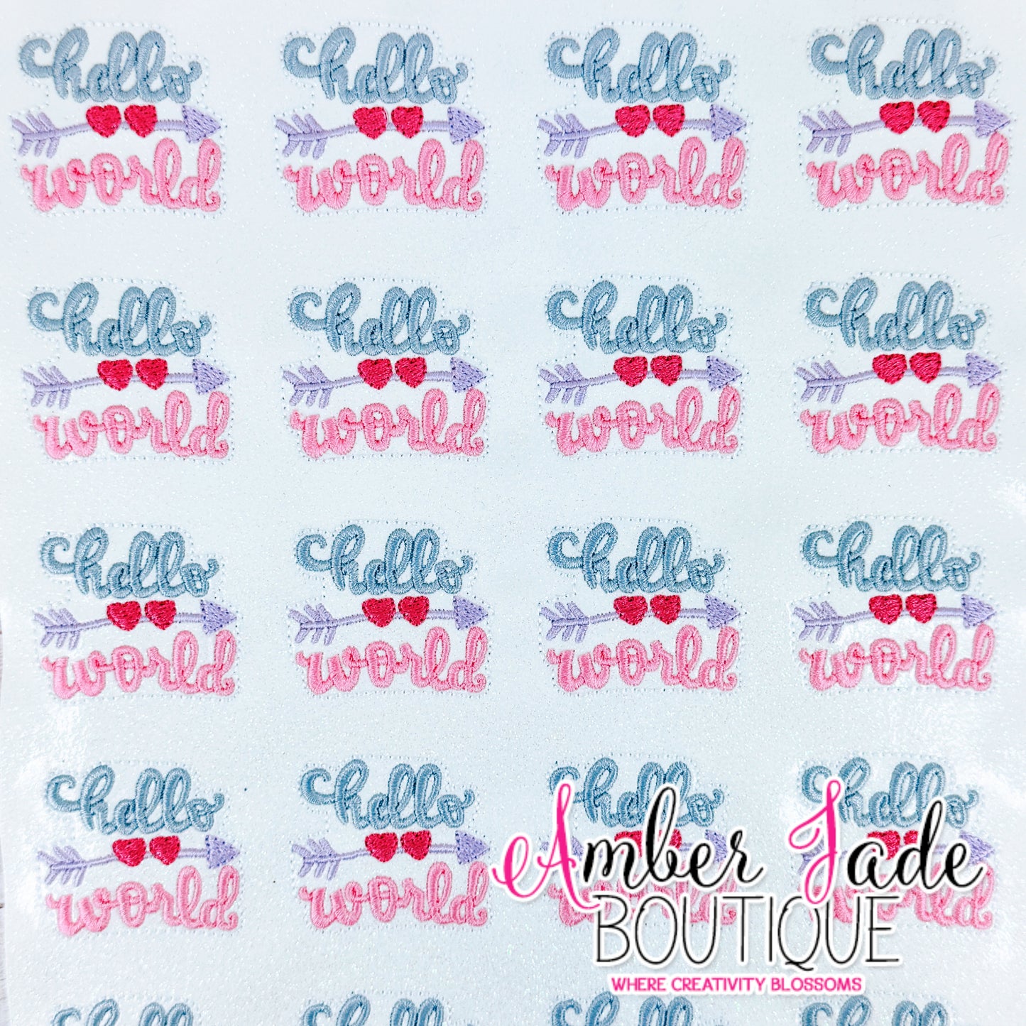 Hello World - Pinks & Purple