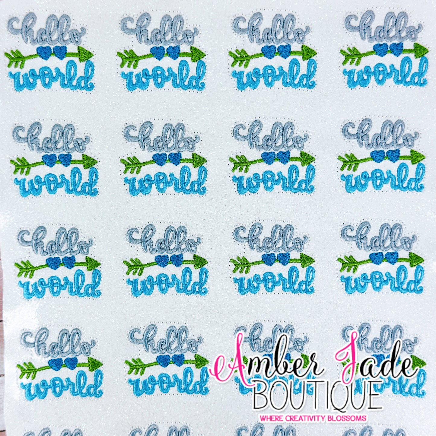 Hello World - Blues & Green