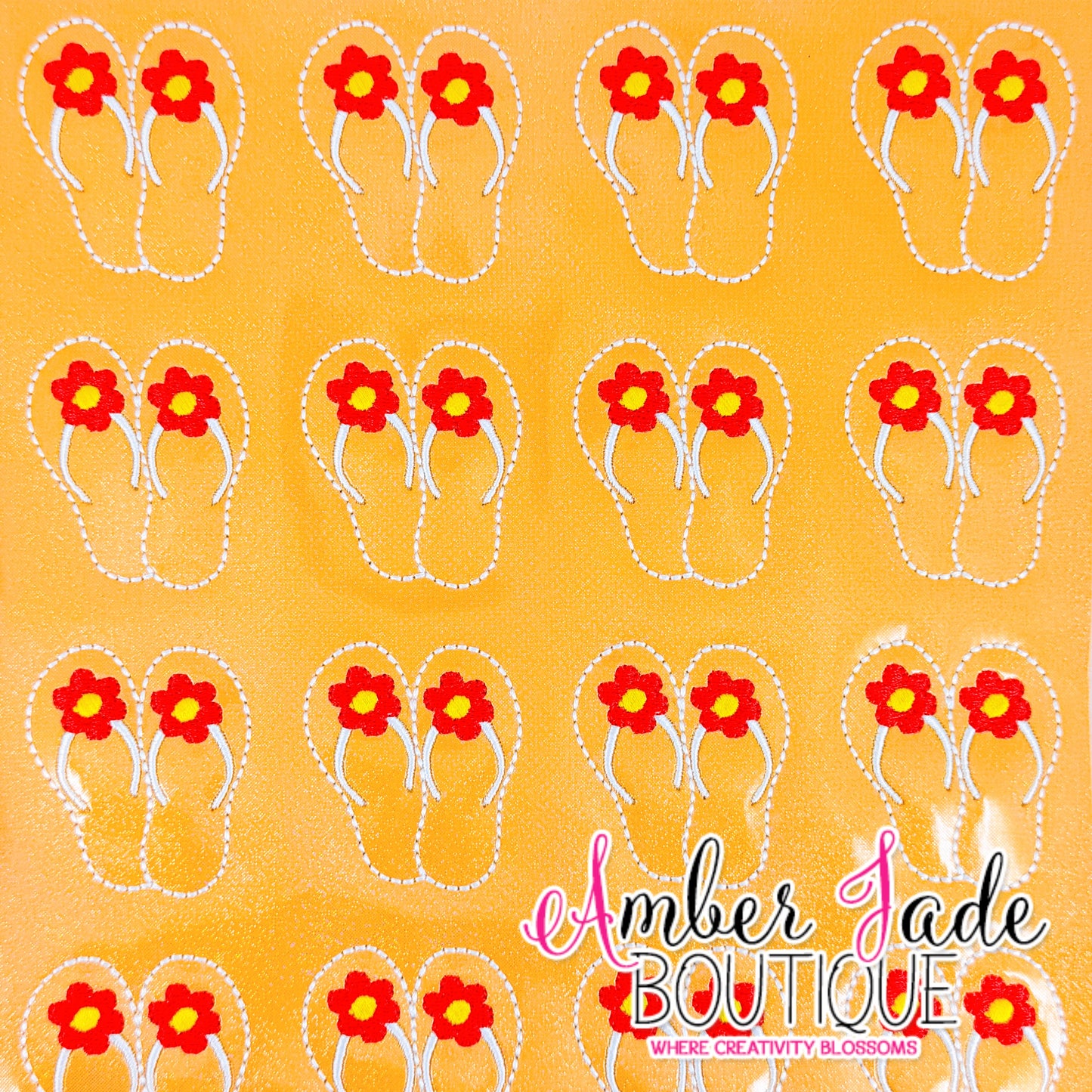 Flip Flops - Summer Orange