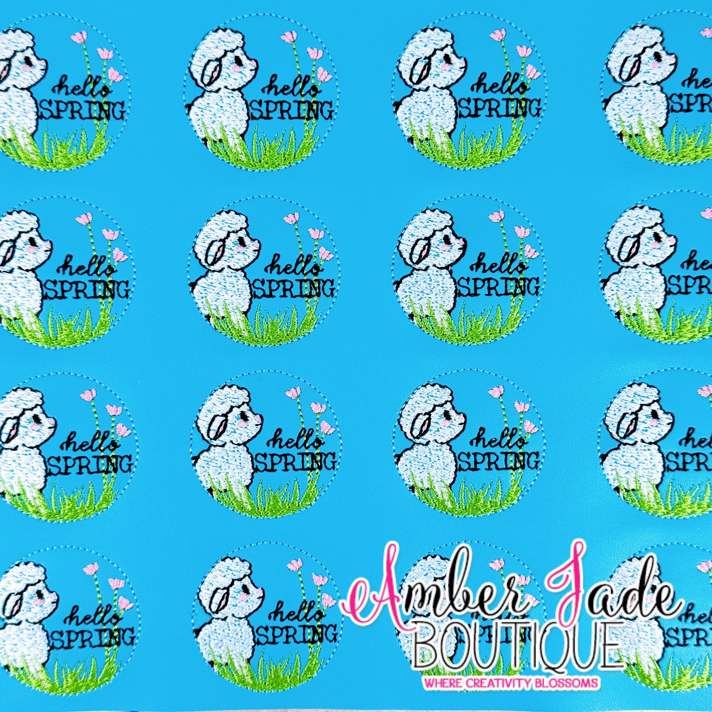 Hello Spring Circle - LAMB