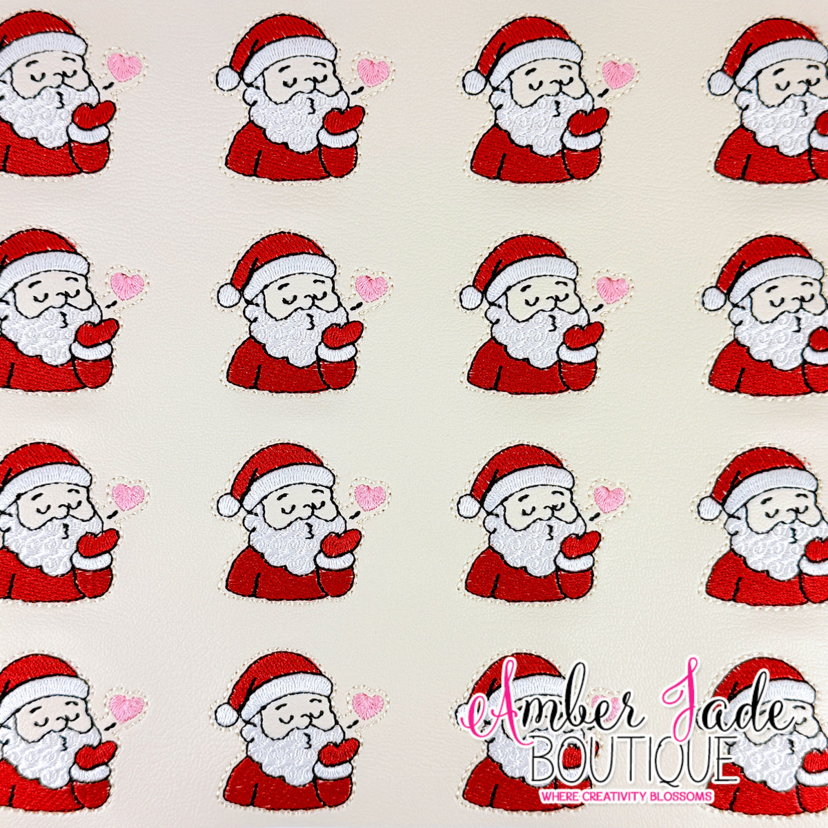 Santa Blowing Heart Kiss