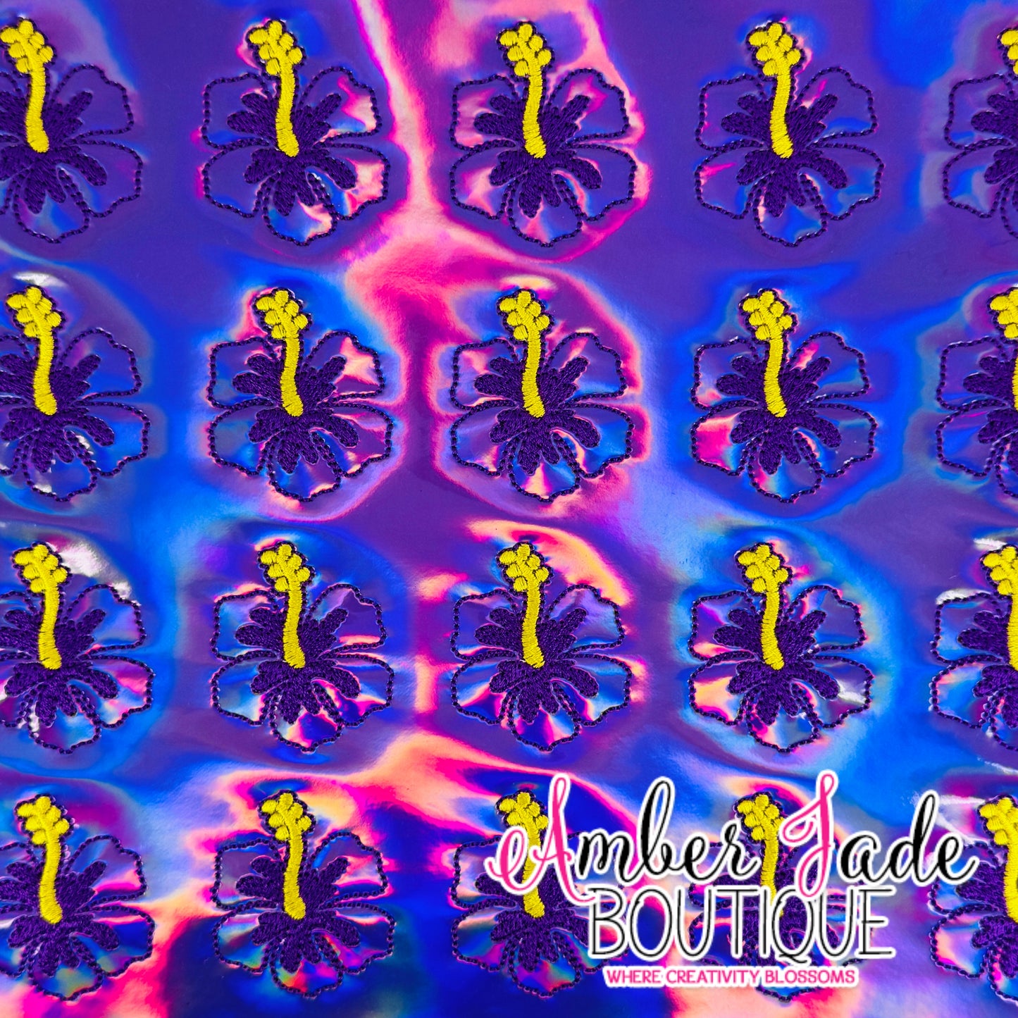 Hibiscus - Holographic Purple