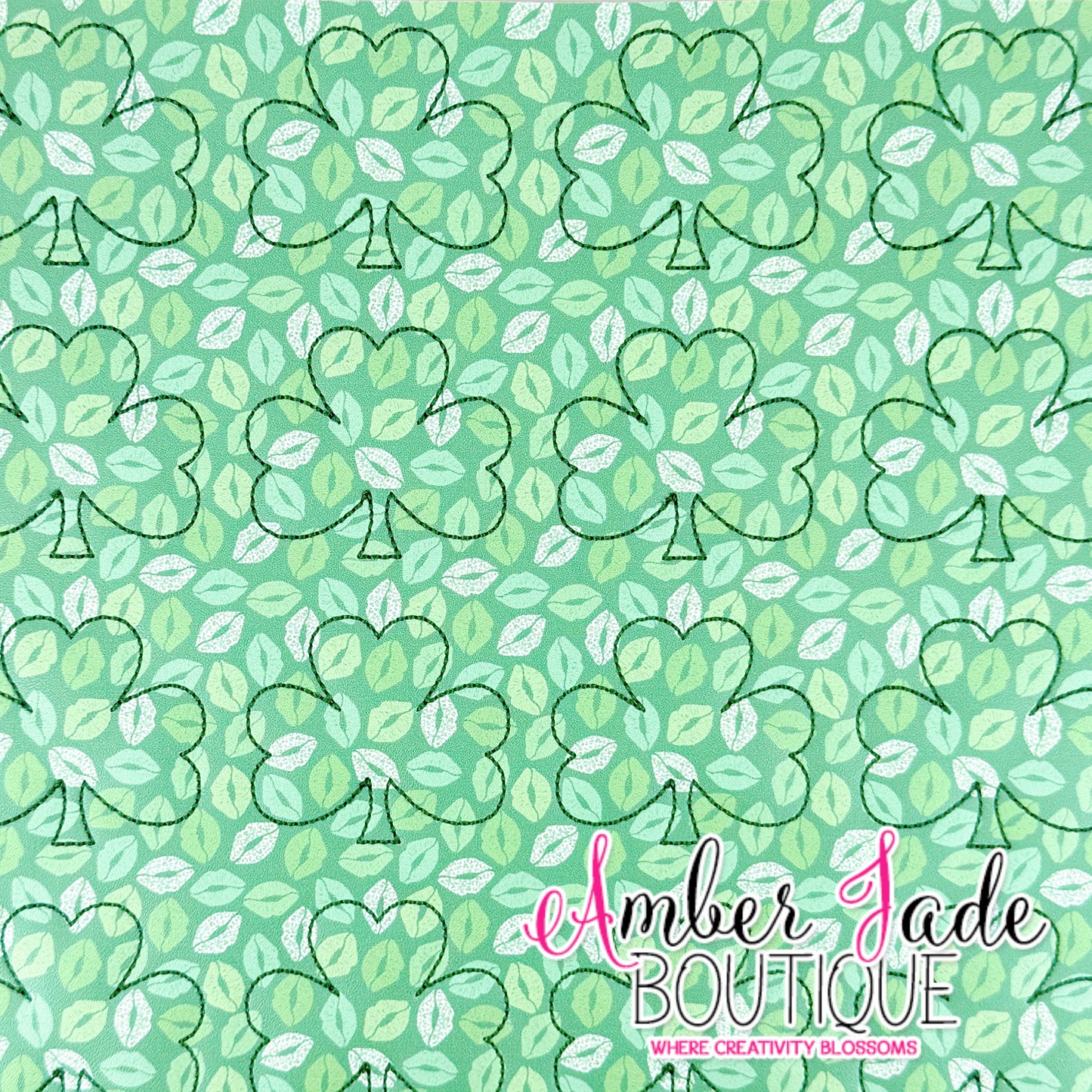 *LIMITED* Shamrock Kisses - Vegan Leather