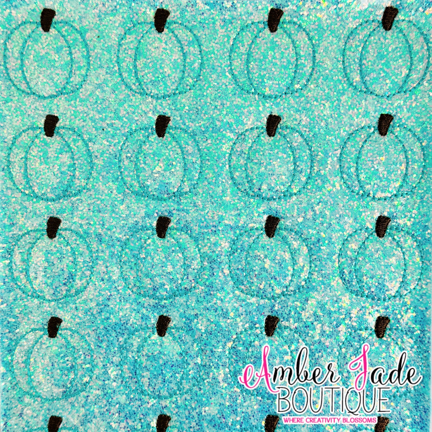 Chunky Glitter Pumpkin - Turquoise