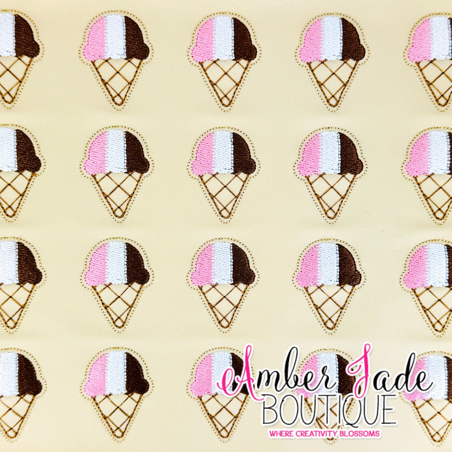 Ice Cream Cone - Neapolitan