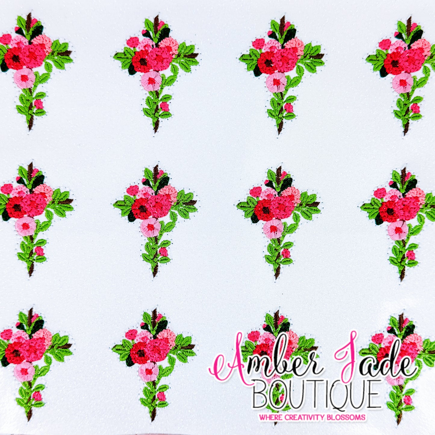 Floral Cross - Set of 3