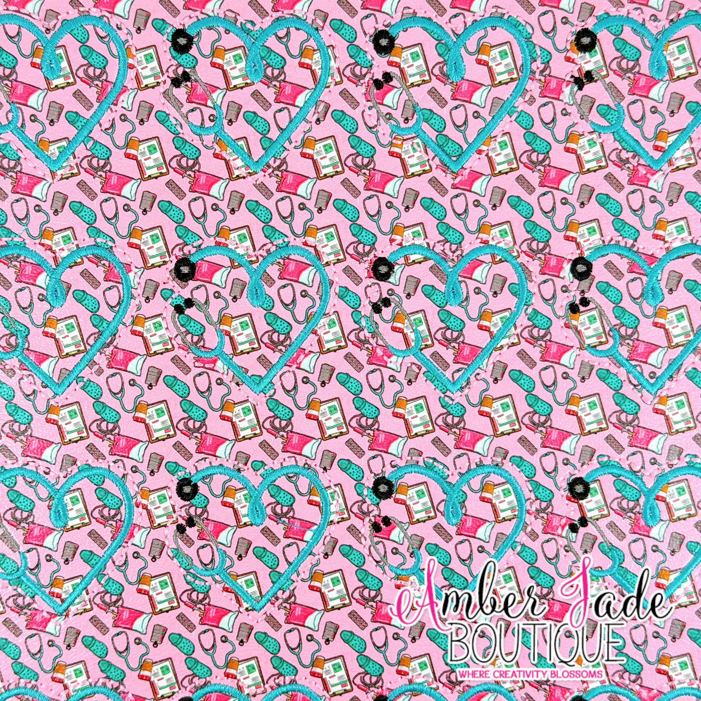 *LIMITED* Stethoscope Heart - Pink Nurse