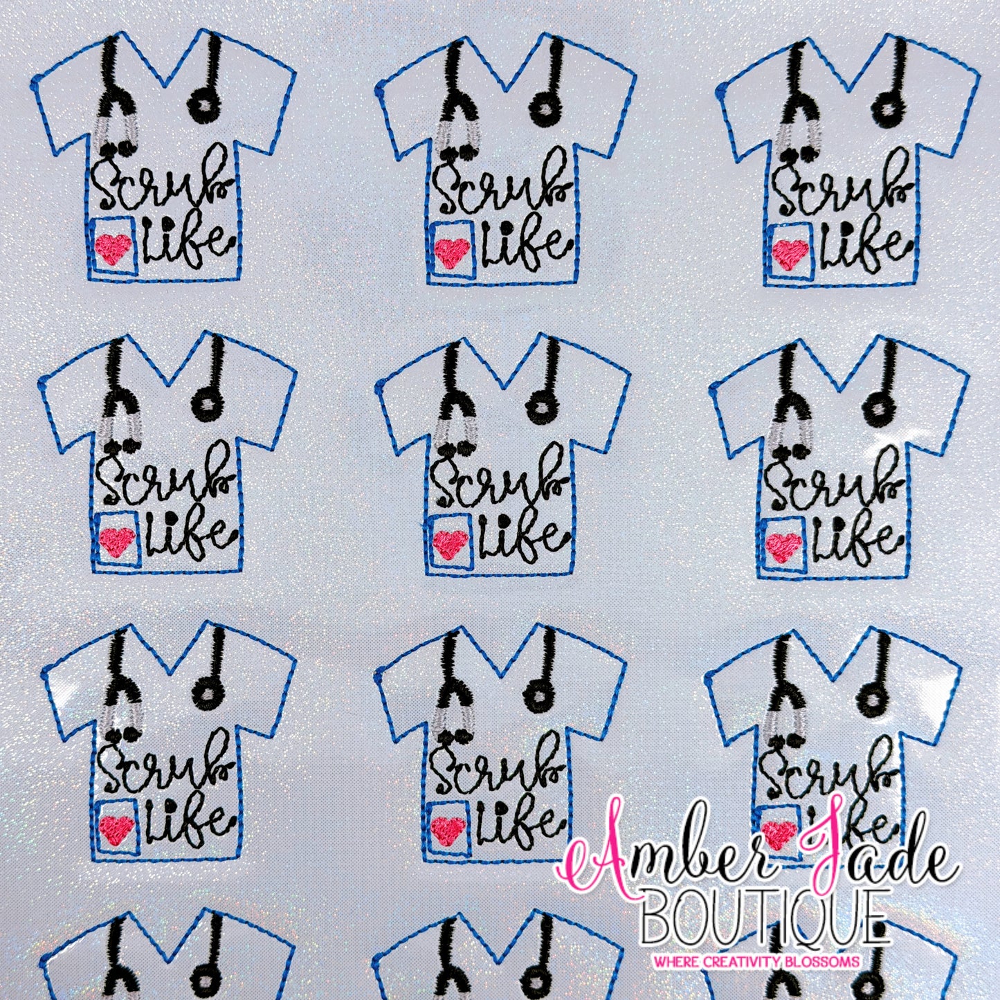 Scrub Life - Pastel Blue