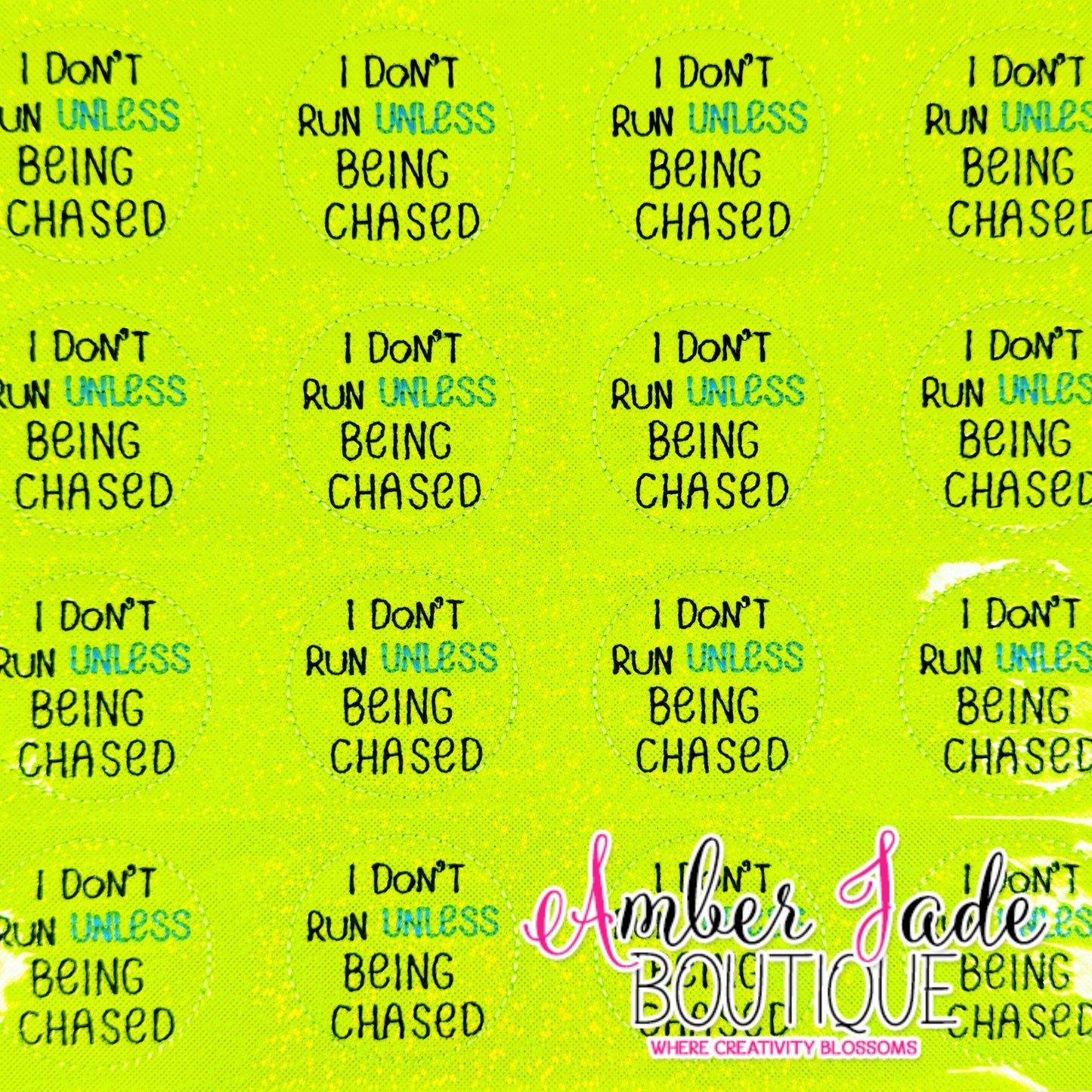 I Don't Run Unless Being Chased