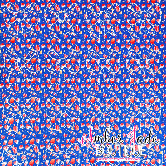 *LIMITED* Baby Bow Coquette - 4th of July Popsices