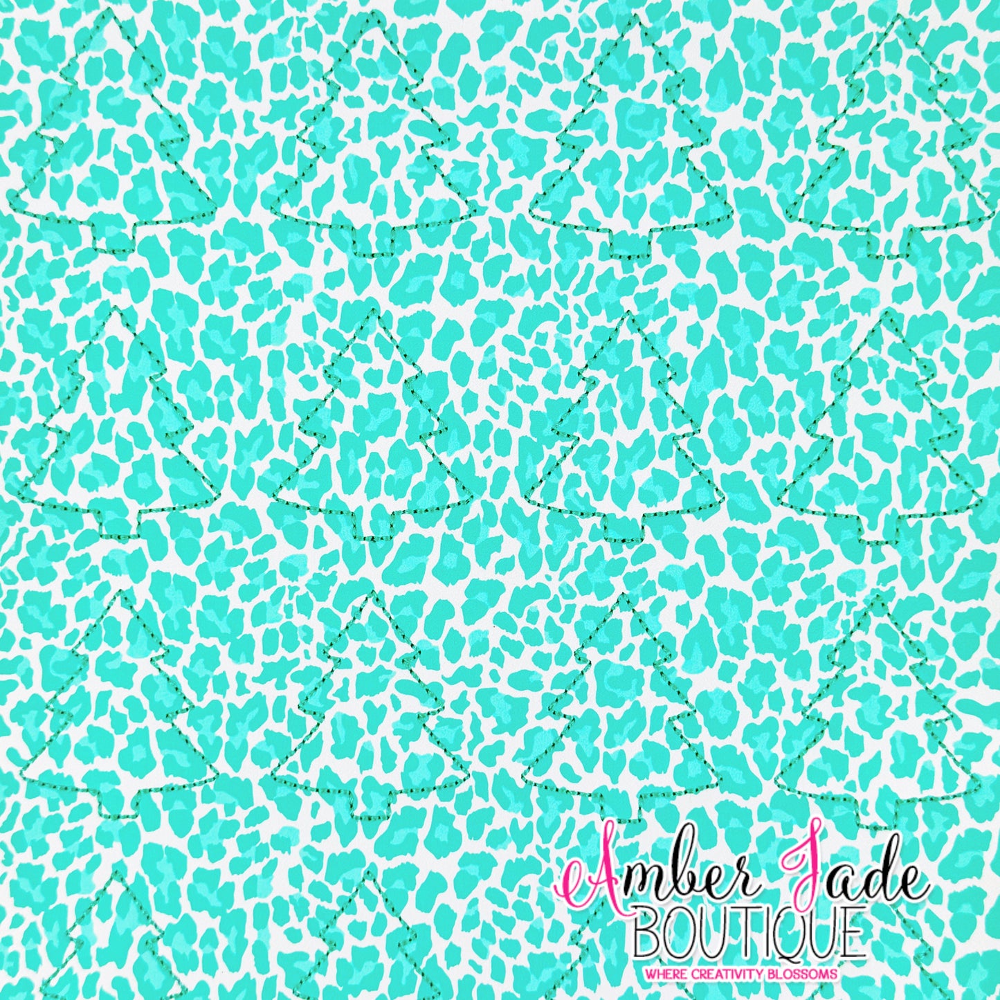 *LIMITED* Christmas Tree Green Leopard