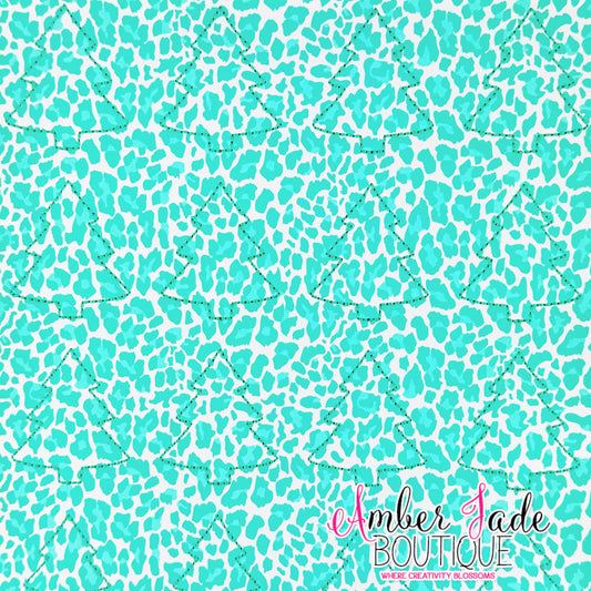 *LIMITED* Christmas Tree Green Leopard