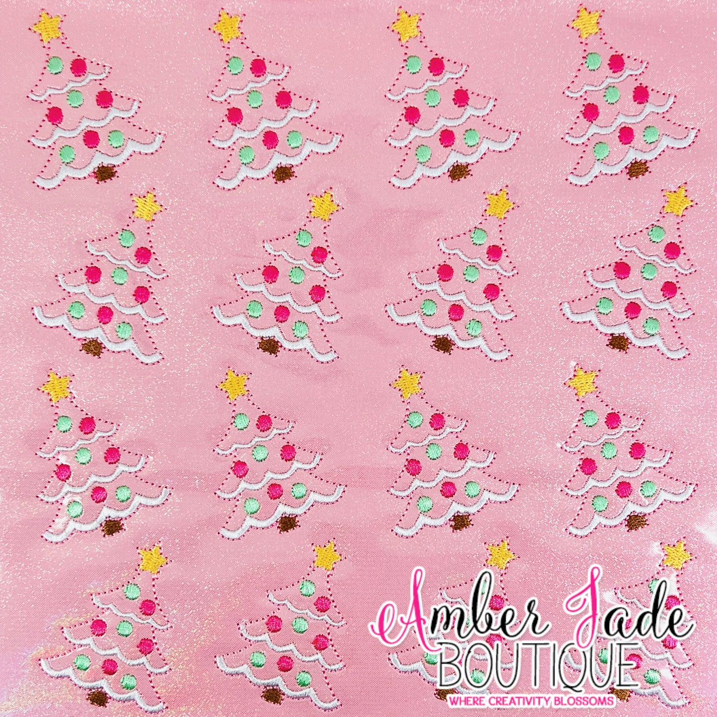 Christmas Tree w/ Ornaments - PINK