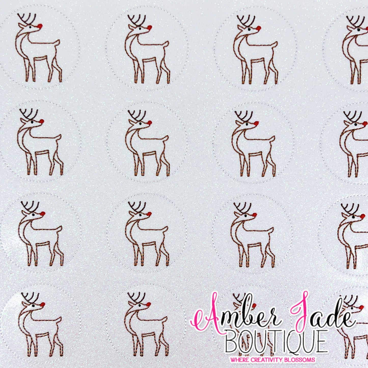 Vintage Reindeer Circle