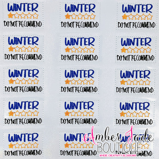 Winter - Do Not Recommend
