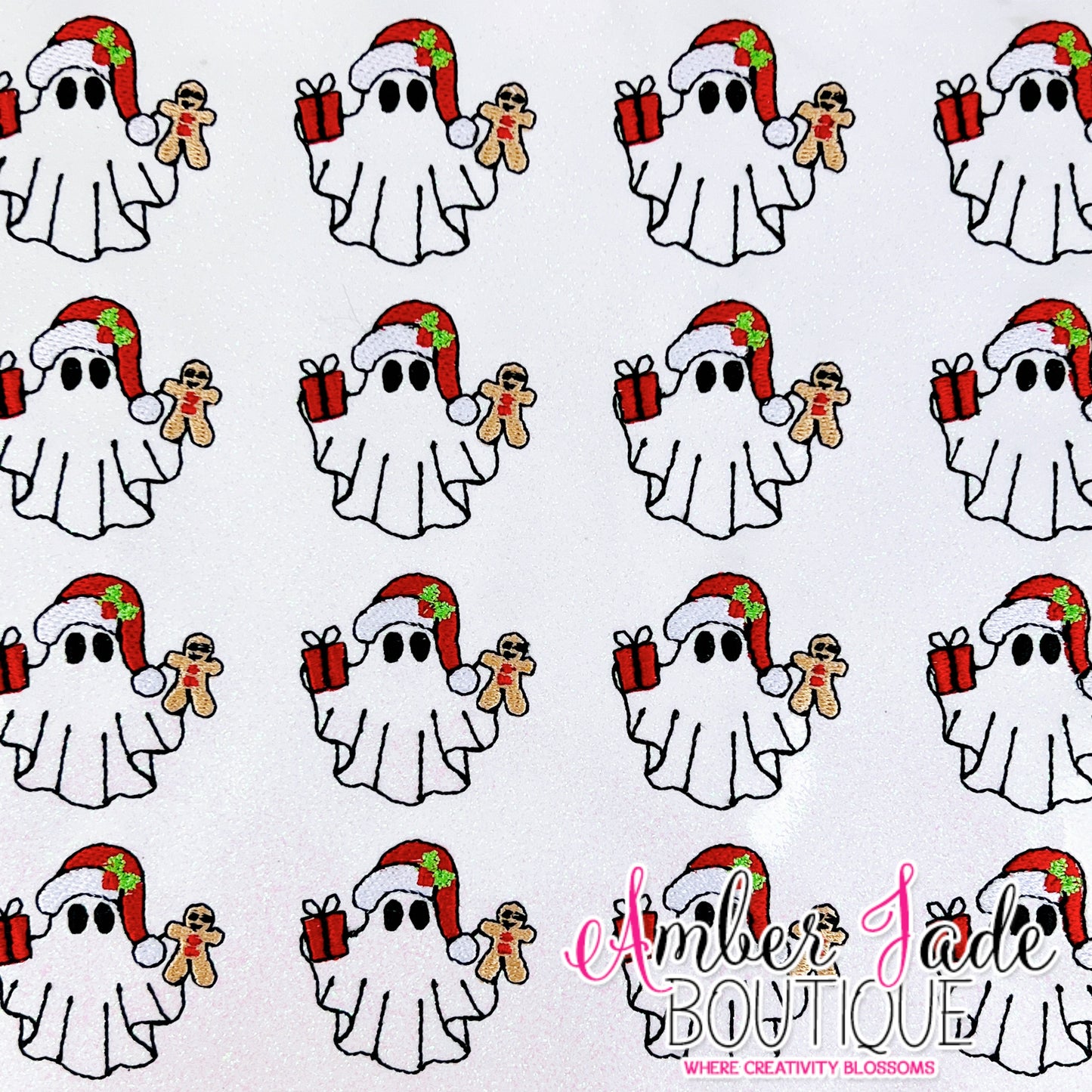 Ghost Christmas w/ Gingerbread Man