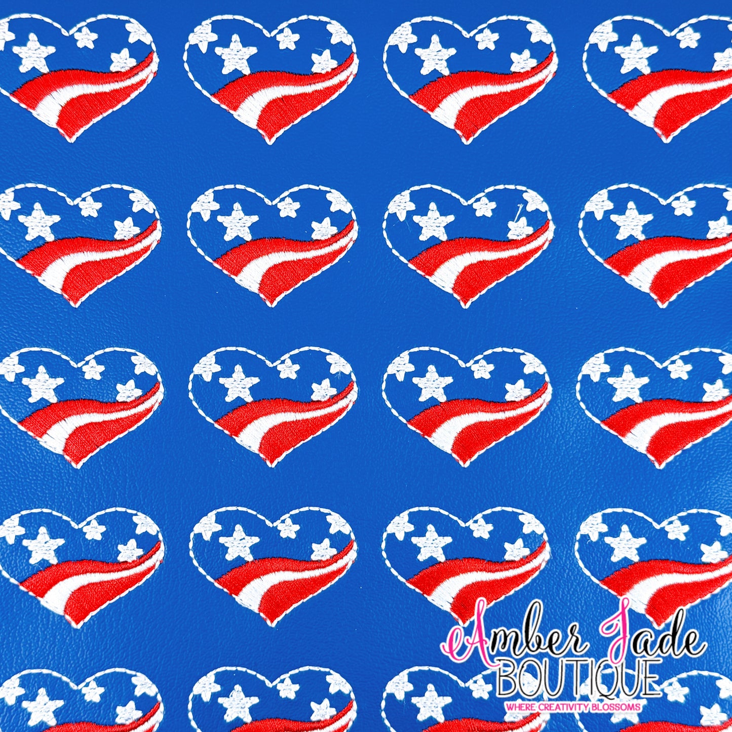 Patriotic Heart - Marine Vinyl