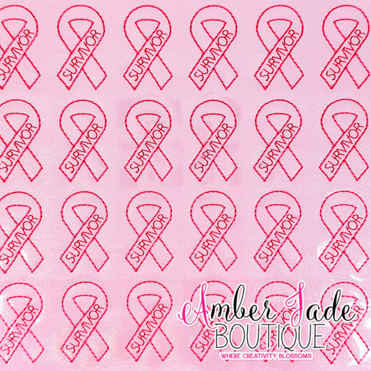 Cancer Survivor Ribbon - Pink