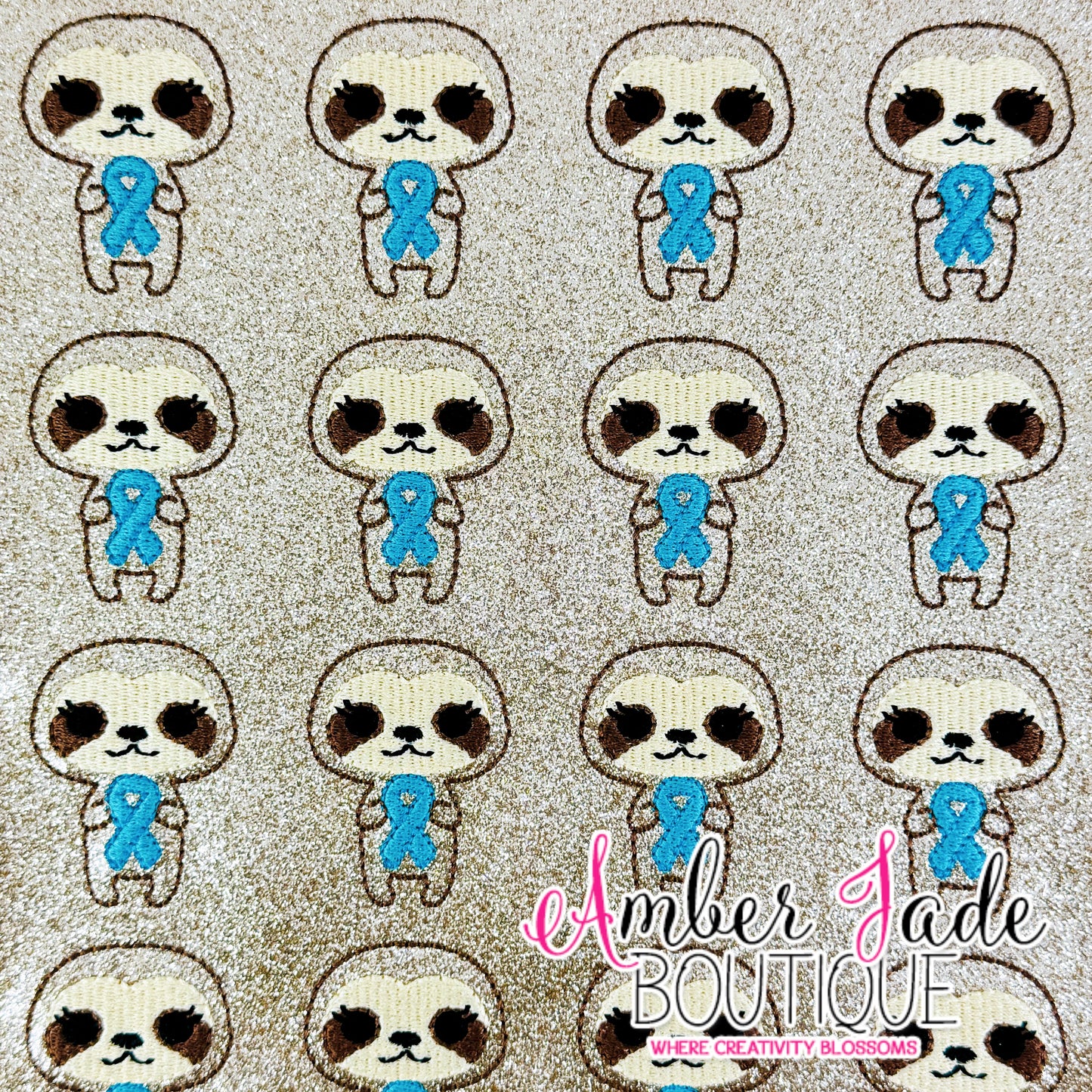 Sloth Awareness Ribbon - Teal