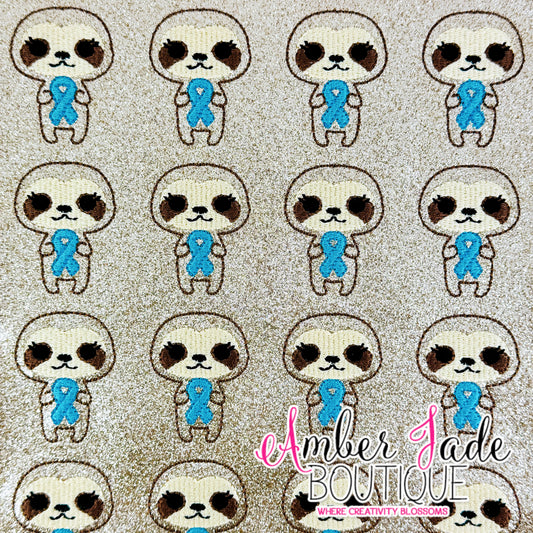 Sloth Awareness Ribbon - Teal