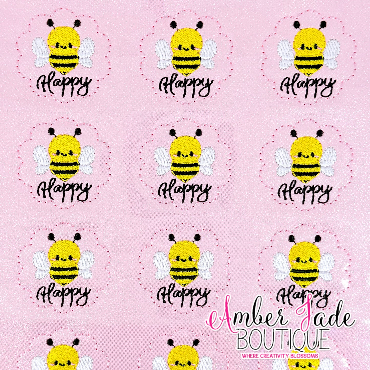 Bee Happy - Scalloped