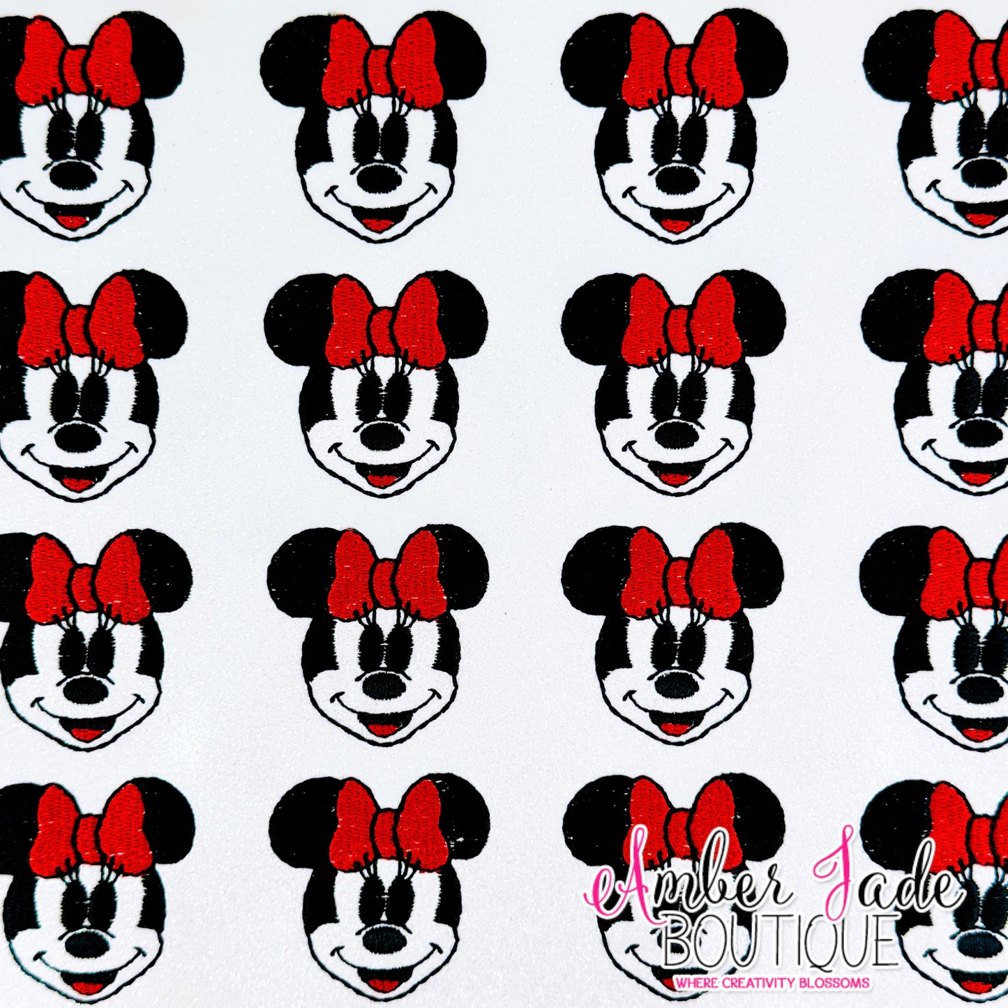 Happy Minnie Face FF - RED