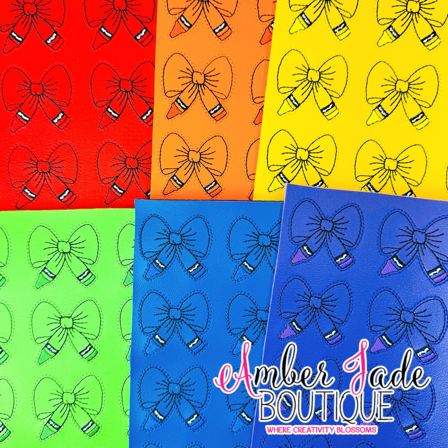 Crayon Bow - ORANGE