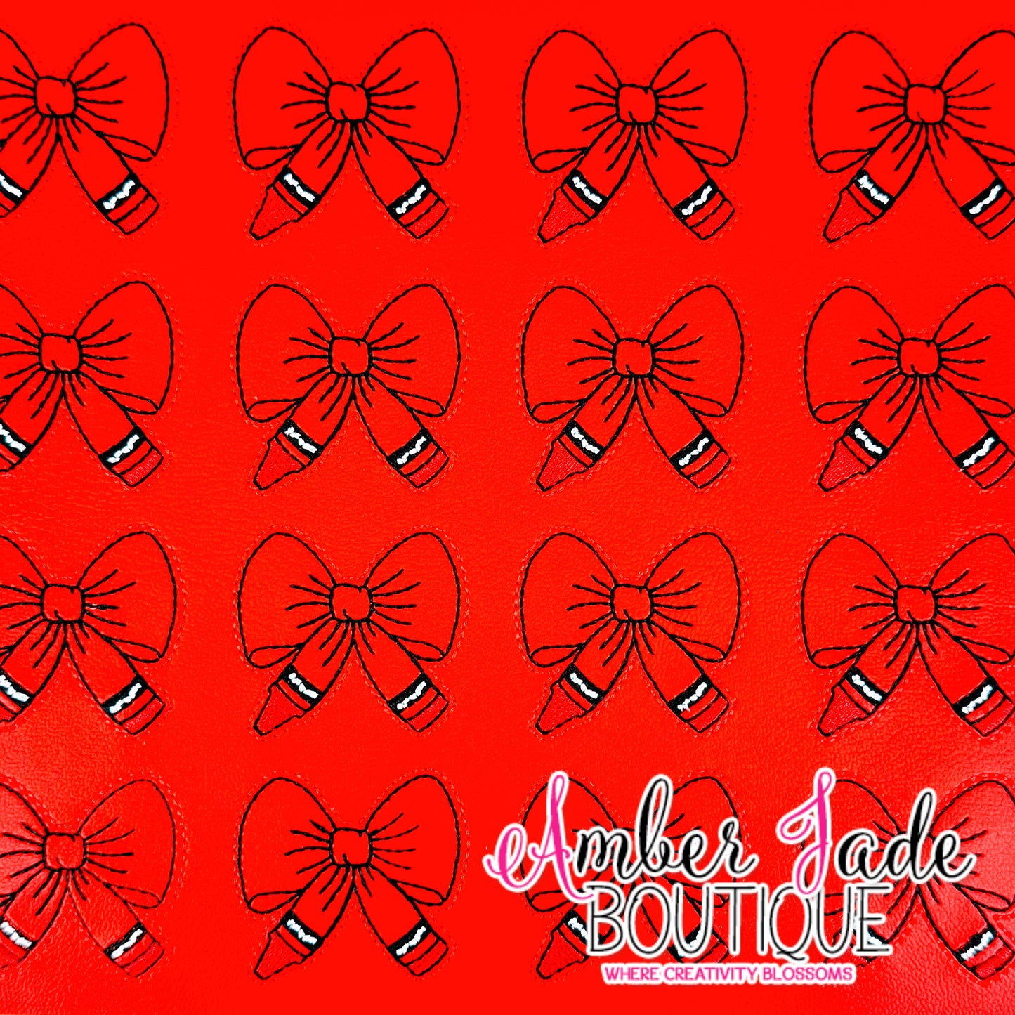 Crayon Bow - RED