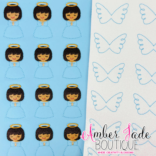 Angel Stacked - Blue (Dark Skin)