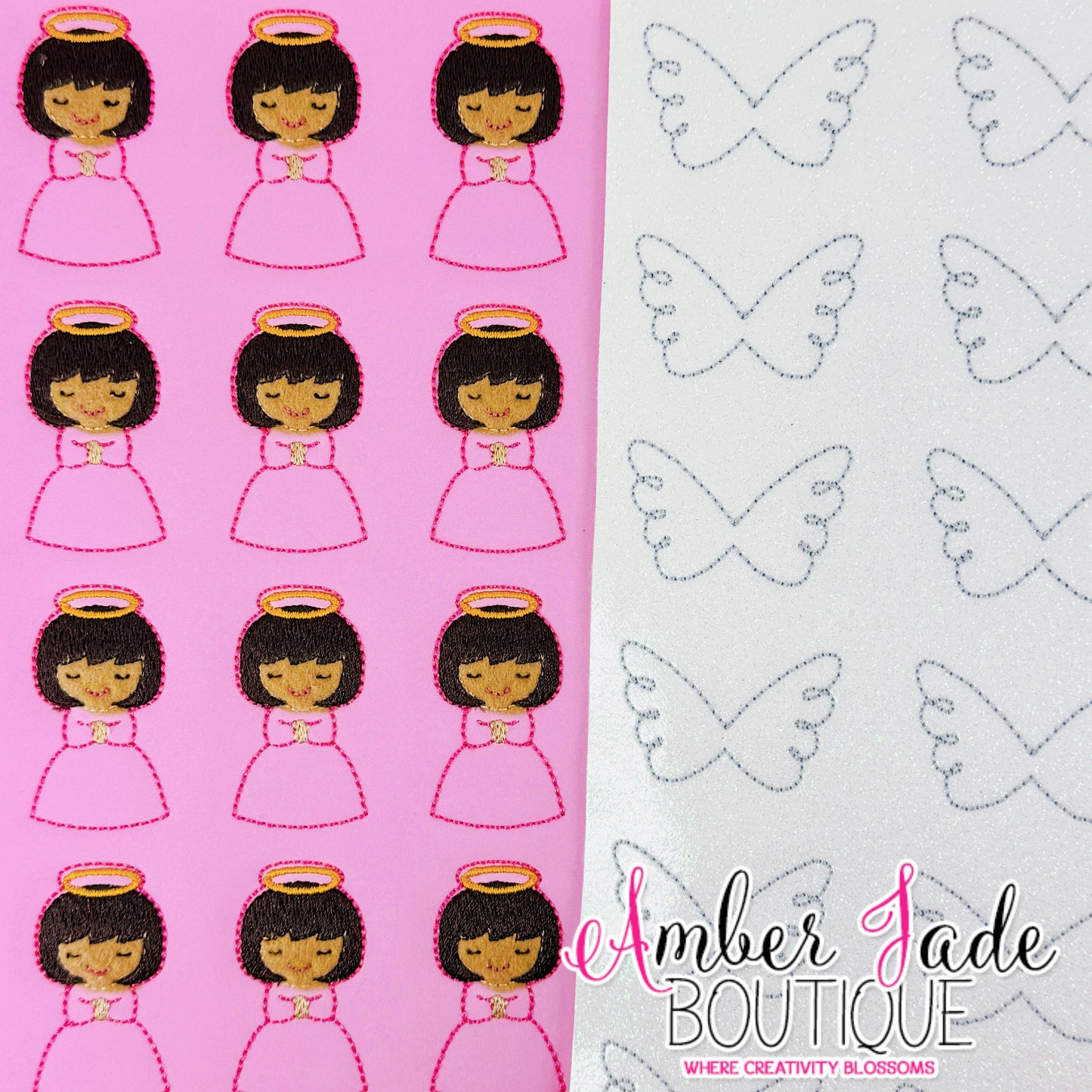 Angel Stacked - Pink (Dark Skin)