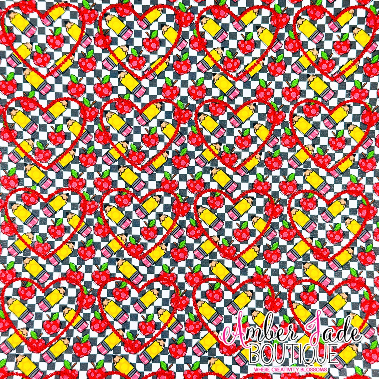 *LIMITED* Checker School Supplies HEART