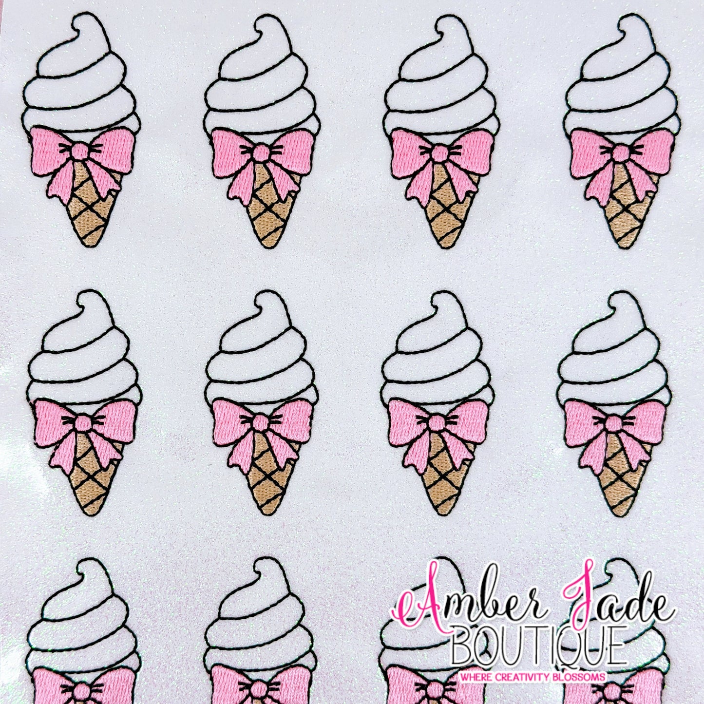 Ice Cream with Bow