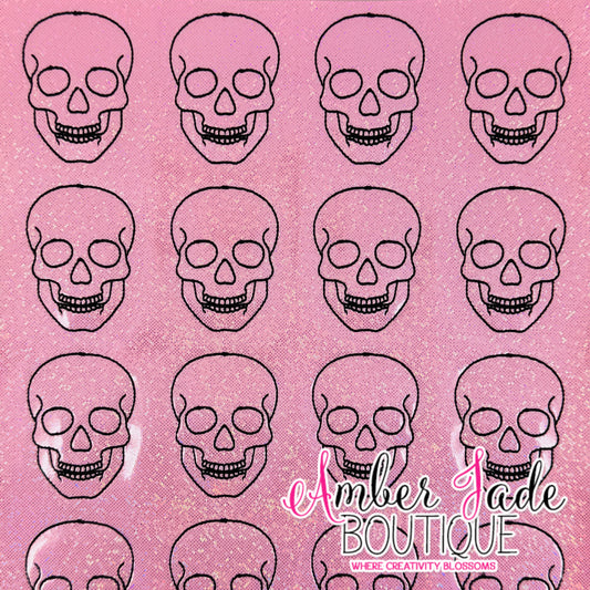 Human Skull - LIGHT PINK