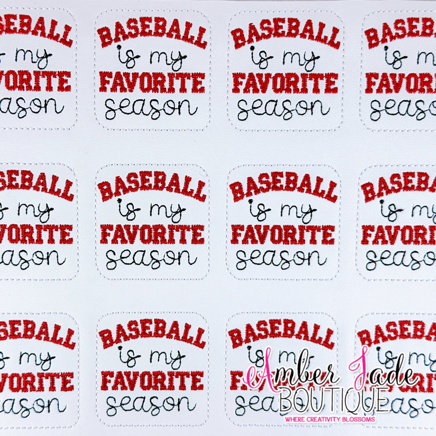 Baseball is my Favorite Season - RED