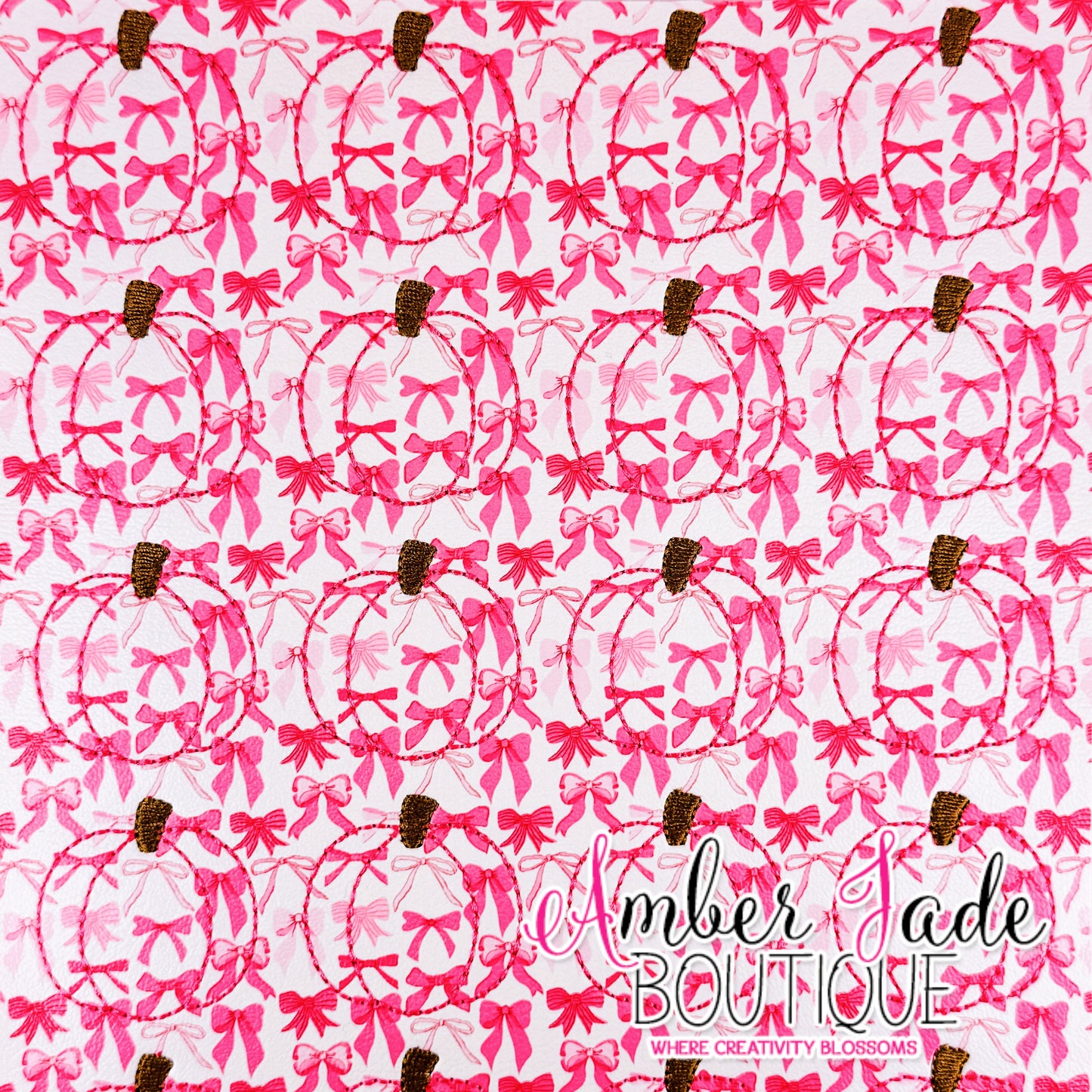 *LIMITED* Pink Coquette Bows Pumpkin