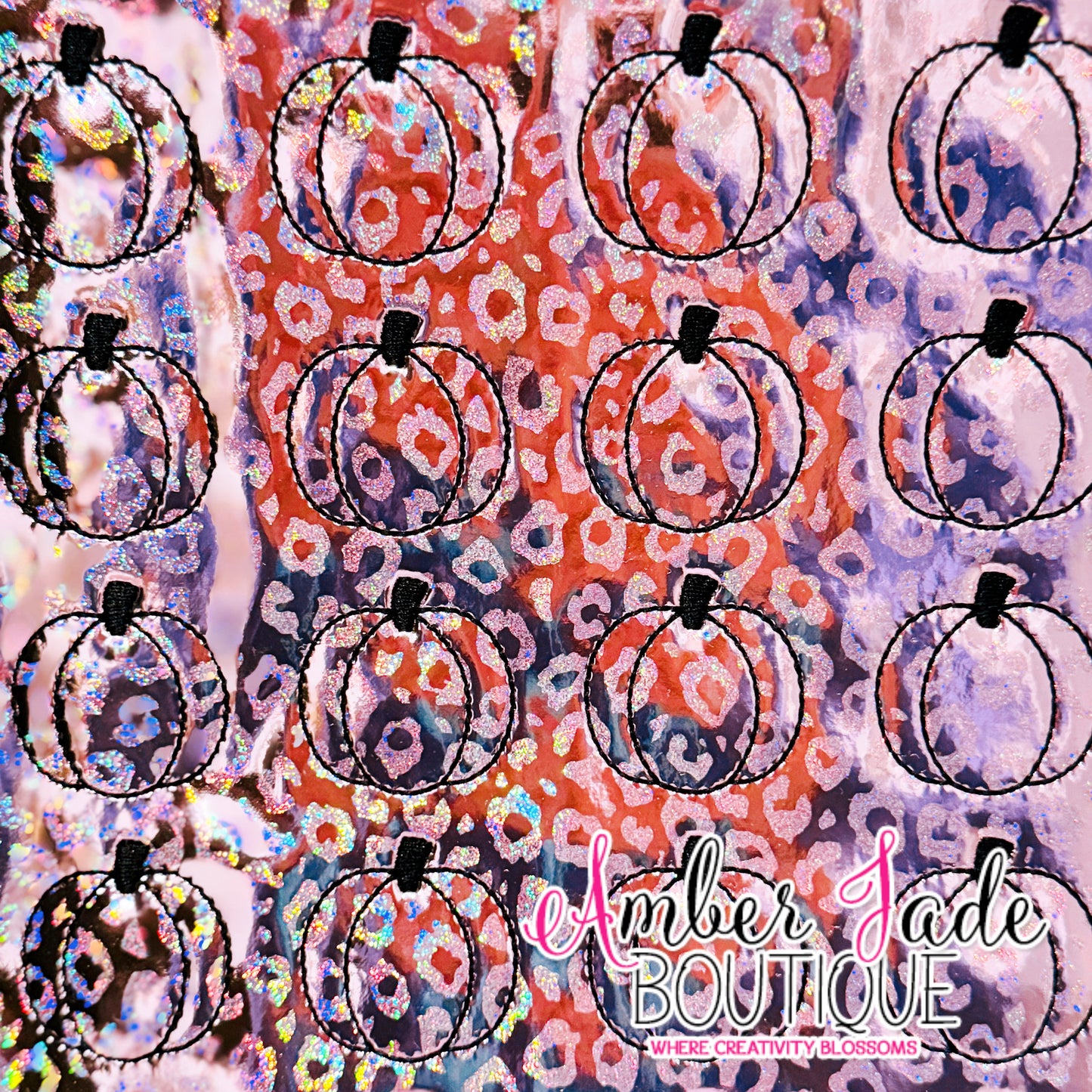 *LIMITED* Pumpkin - Holographic Leopard - LIGHT PINK