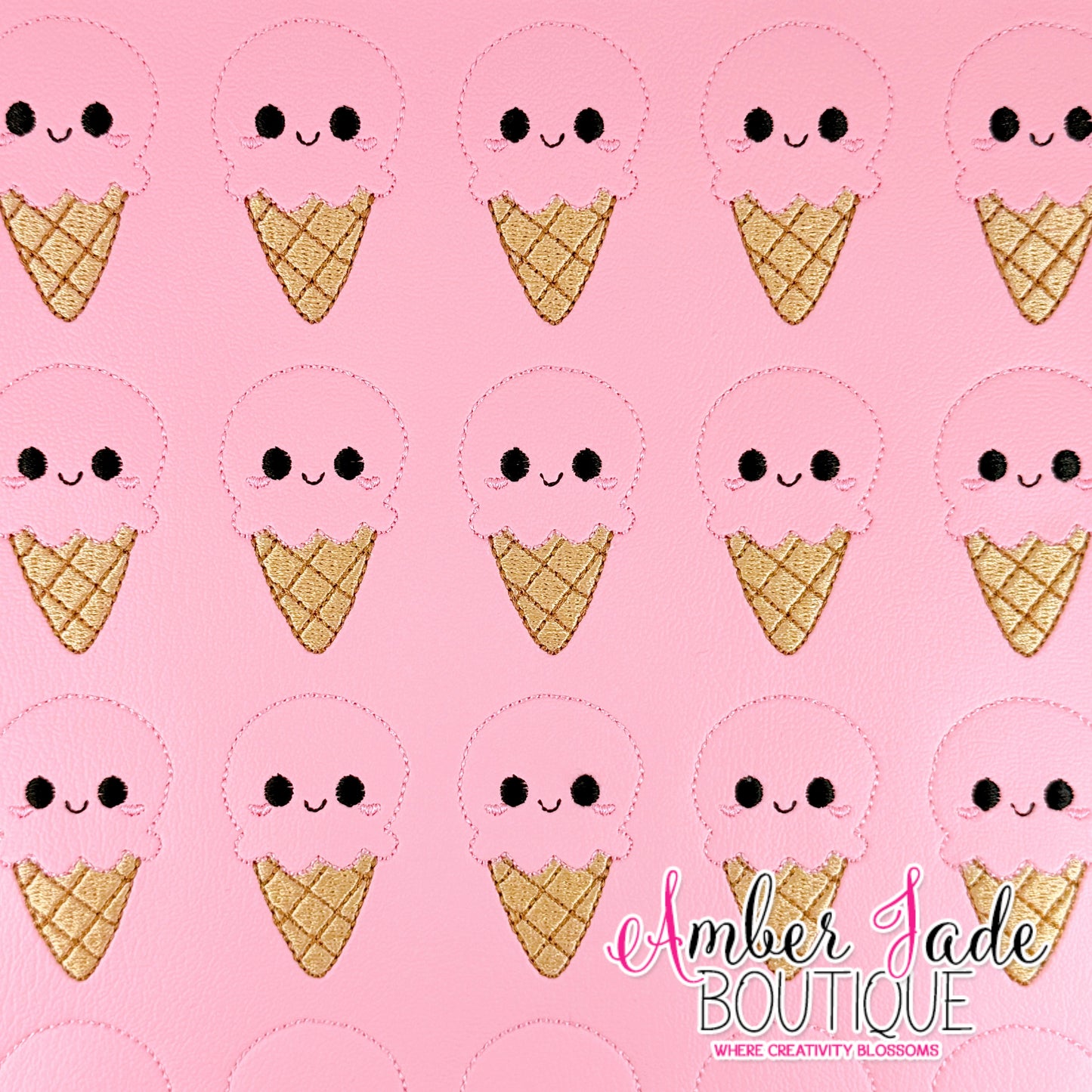 Kawaii Ice Cream Cone - Strawberry