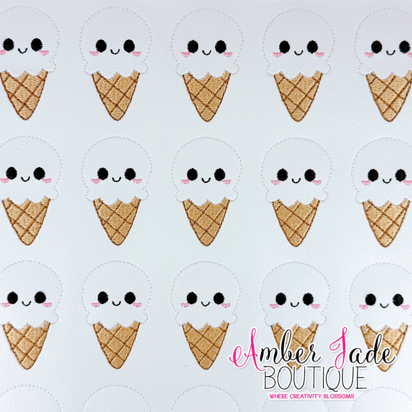 Kawaii Ice Cream Cone - Vanilla