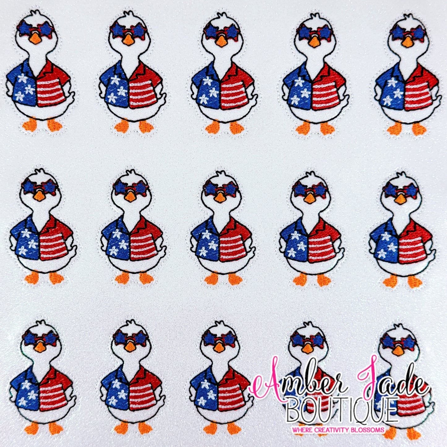 Patriotic Glasses Goose