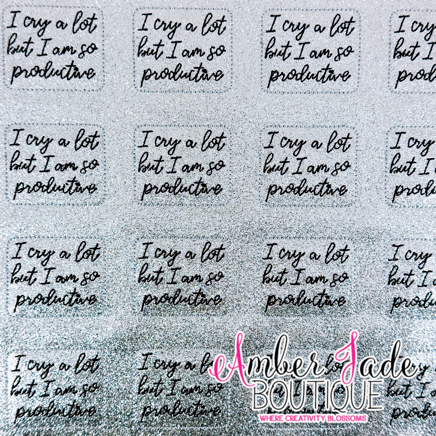 TS - I cry a lot but I am so productive - Glitter