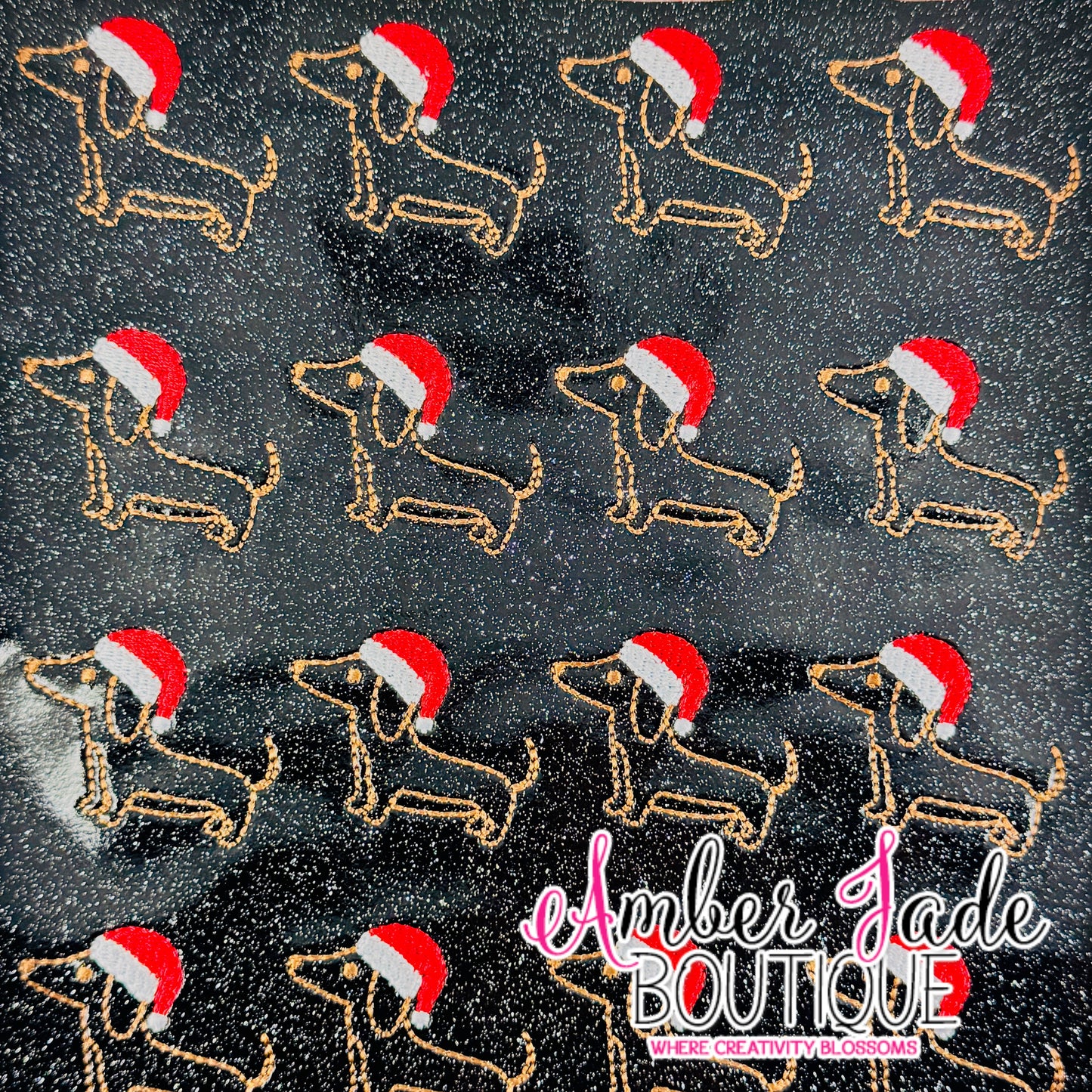 Dachsund Santa - Black