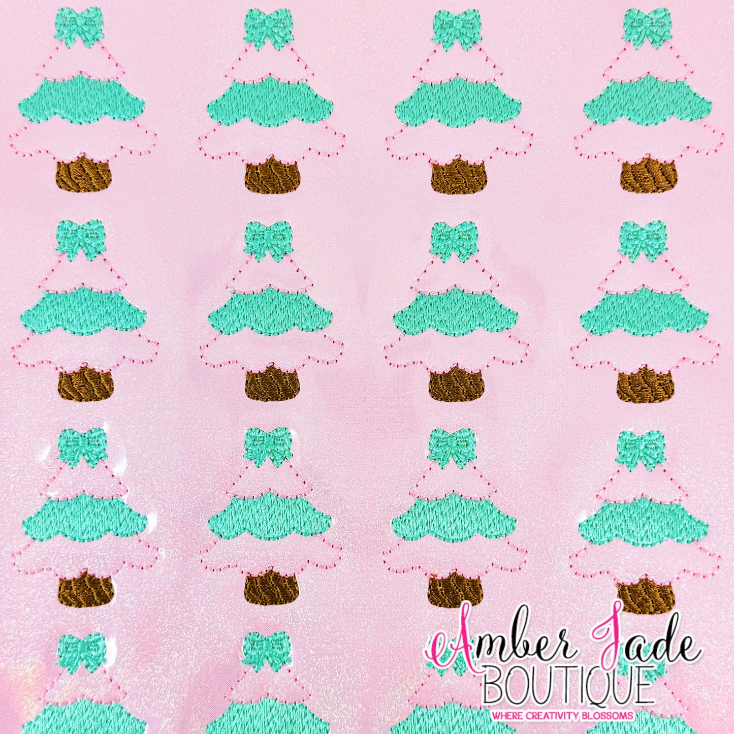 Christmas Tree Pretty - Pink Holo Sparkle