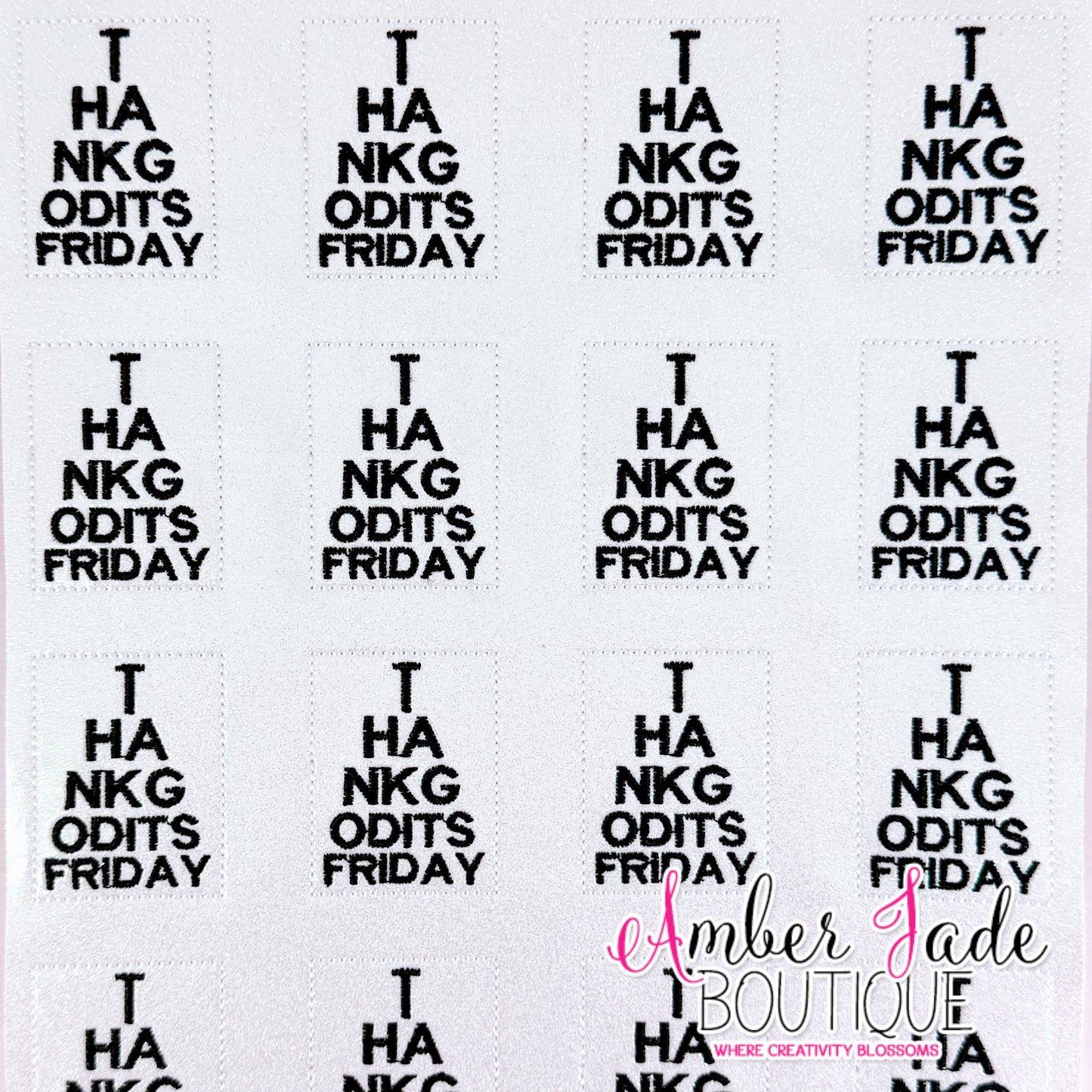 Eye Chart - Thank God It's Friday