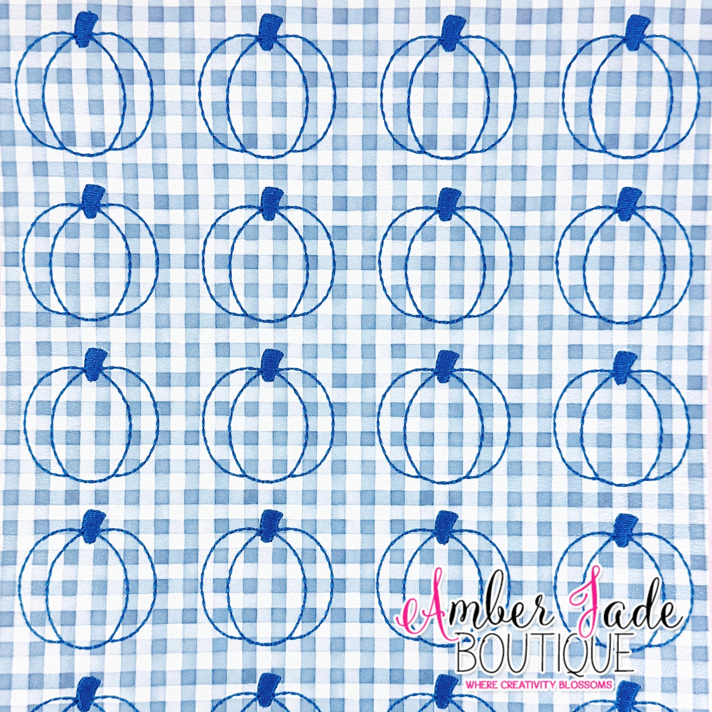 *LIMITED* Pumpkin - Vintage Blue Plaid