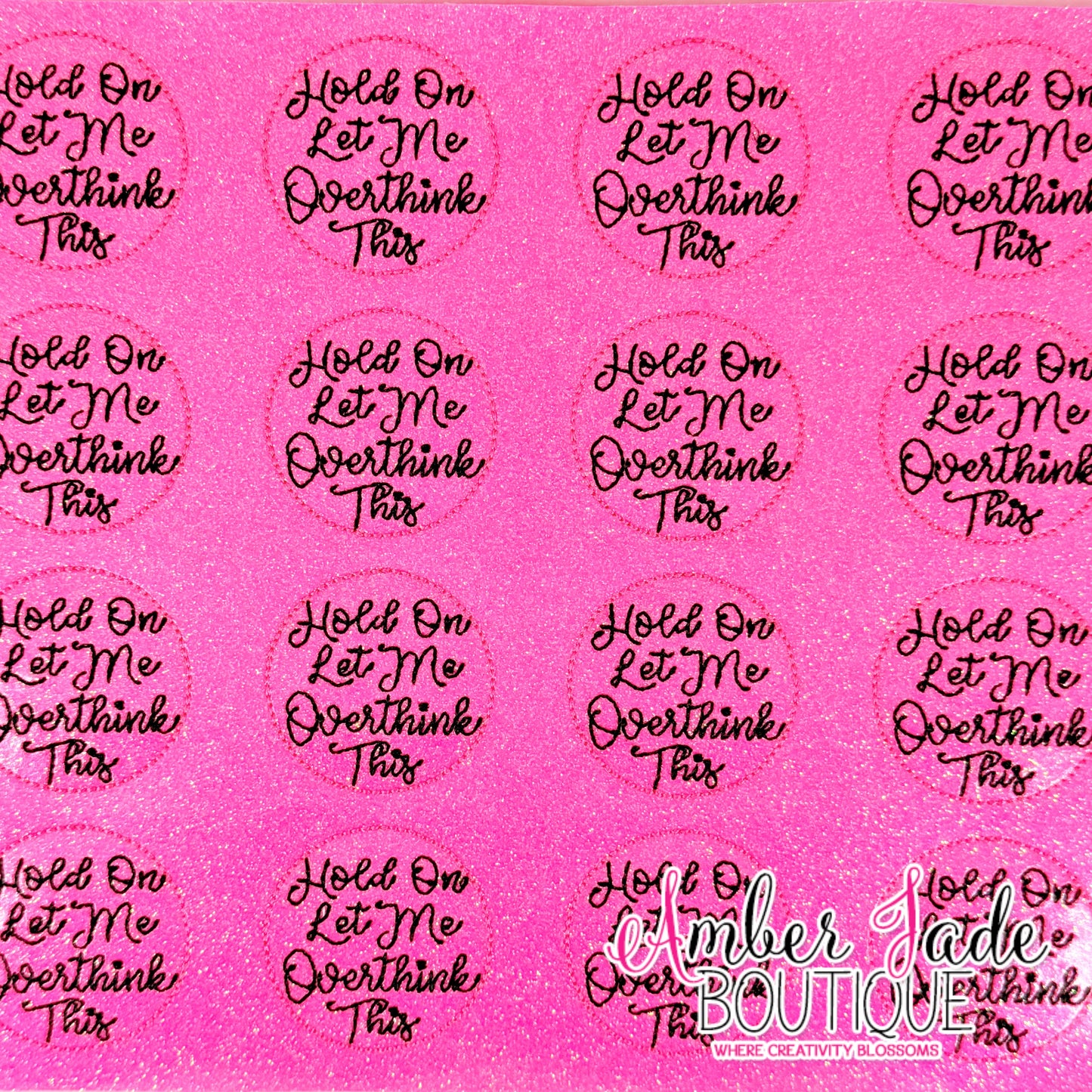 Hold on let me overthink this - HOT PINK