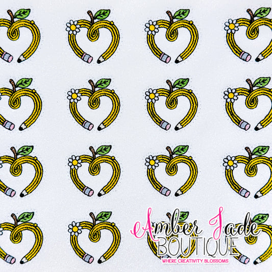 Apple Pencil Heart #2 - YELLOW